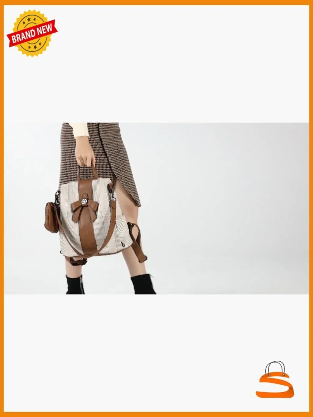 Vegan Leather Fashion Backpack Purse Anti-Theft Daypack